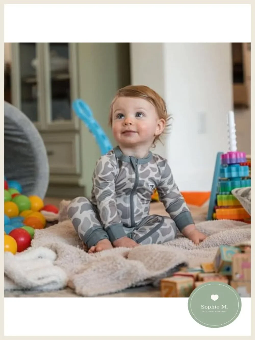 Baby Zip-Up Footie Romper with Fold-Over Cuffs Long Sleeve